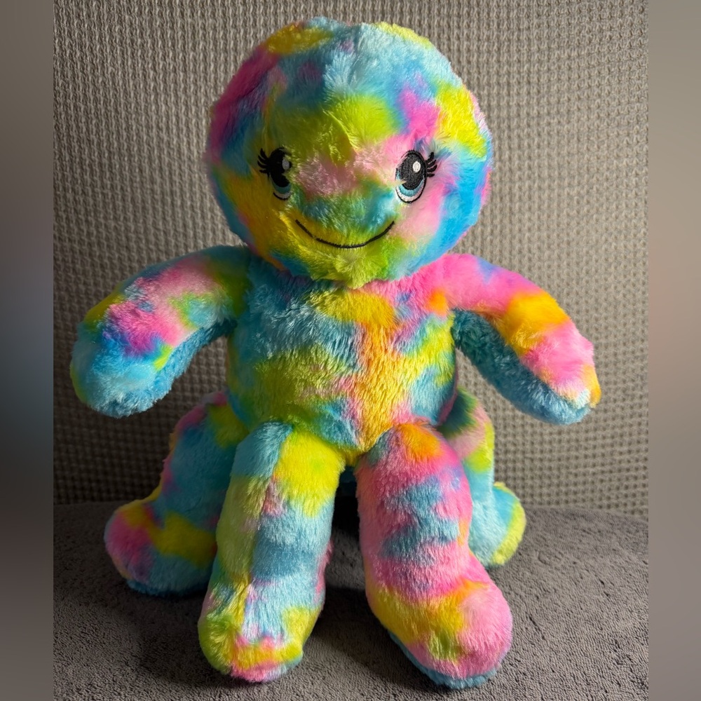 Build-A-Bear Colorful Tye Dyed Plush Octopus